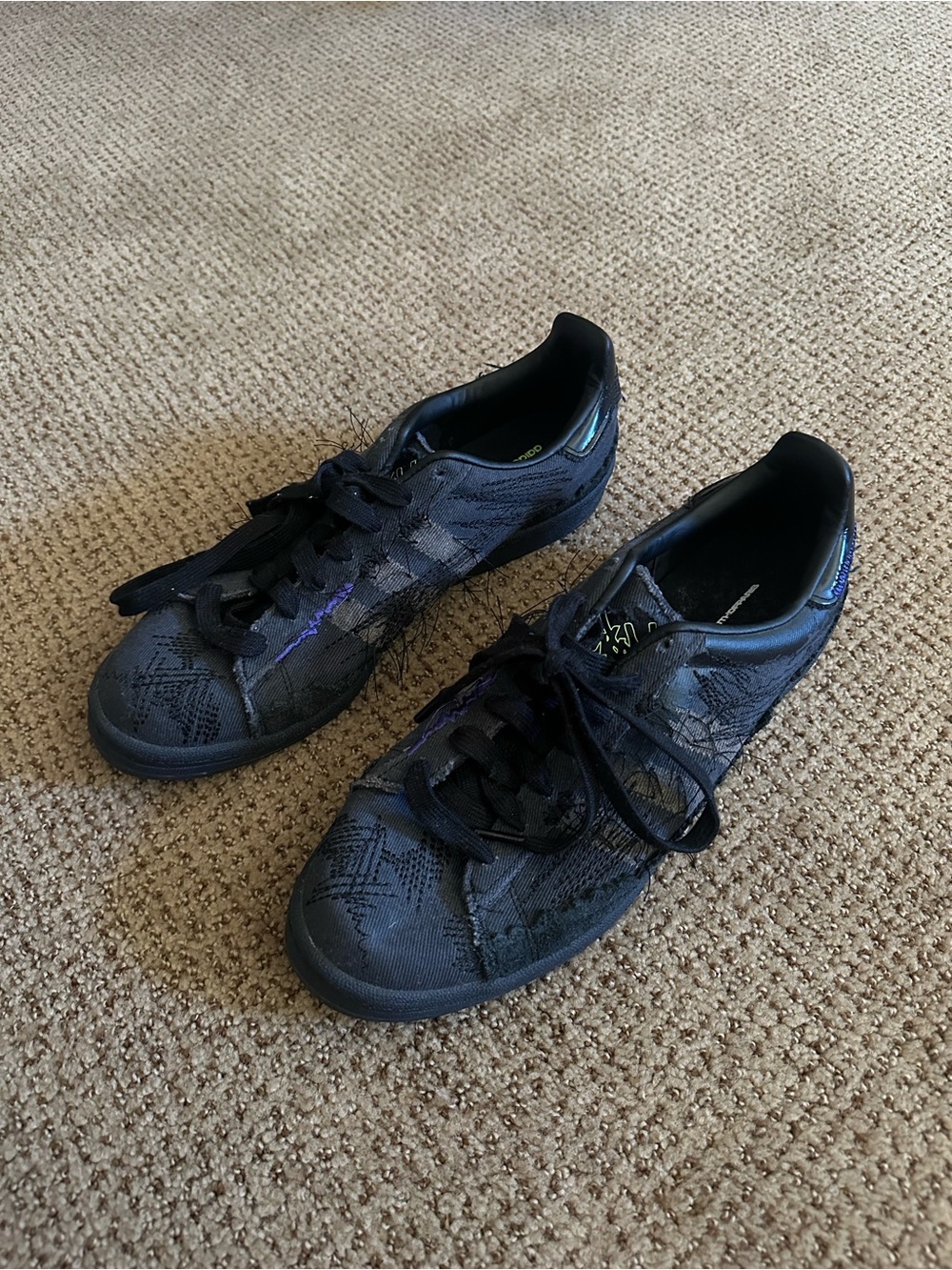 Adidas Campus Youth of Paris 80s Black Classic Casual Sneaker Men 9.5